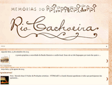 Tablet Screenshot of memoriasdocachoeira.com